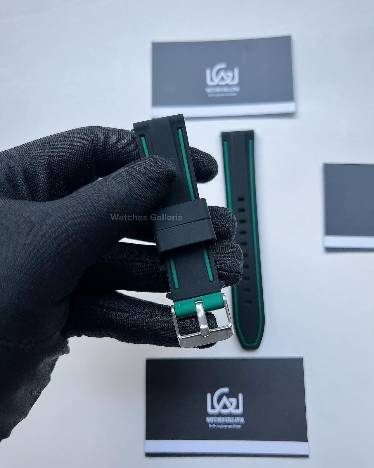 Silicon Straps Black/Green