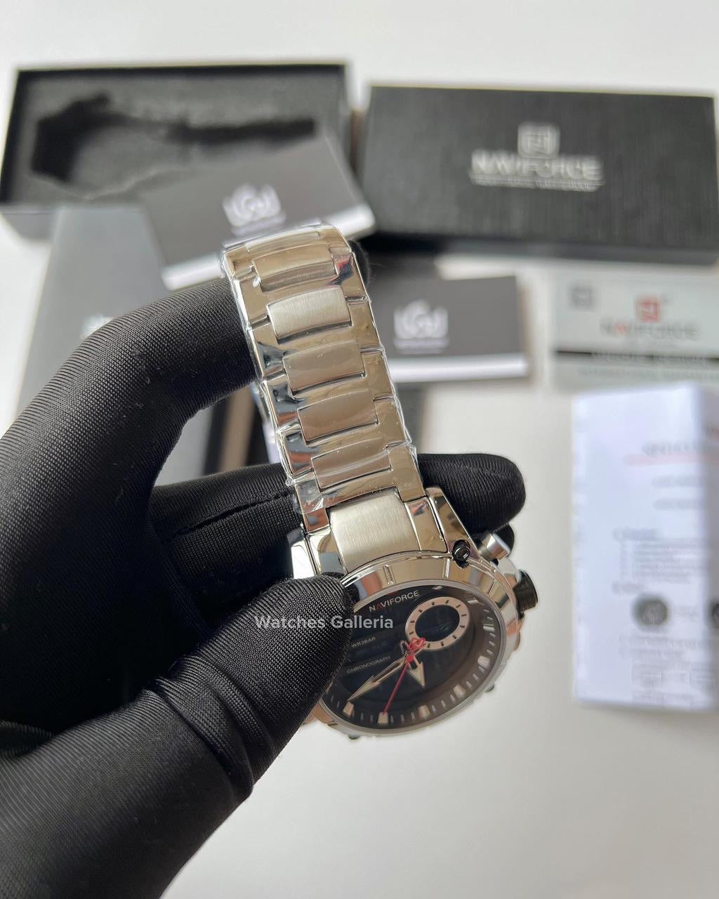 Naviforce Dual Display Quartz Watch (Silver) NF9163