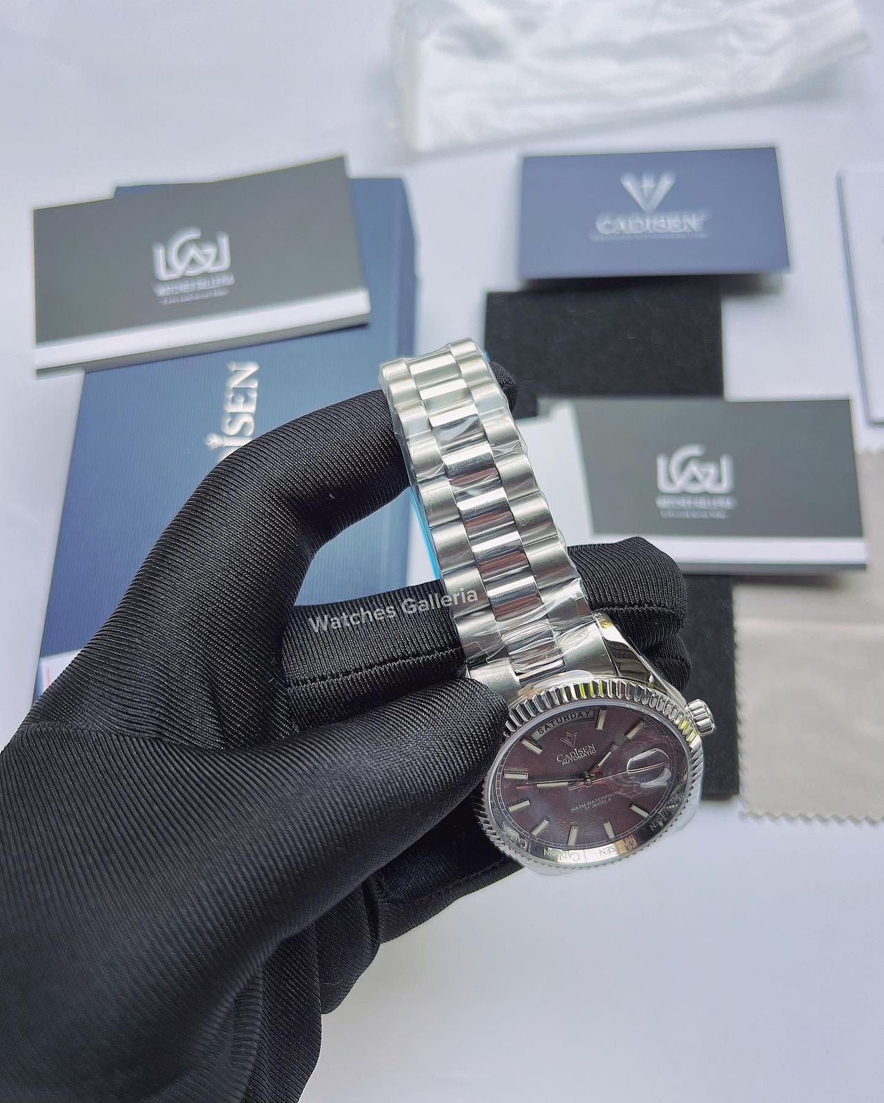 Cadisen Date Day Automatic (Grey Meteorite) C8214