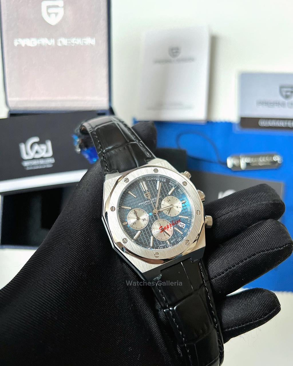 Pagani Design Royal Oak Chronograph Quartz (Blue Dial) PD1707