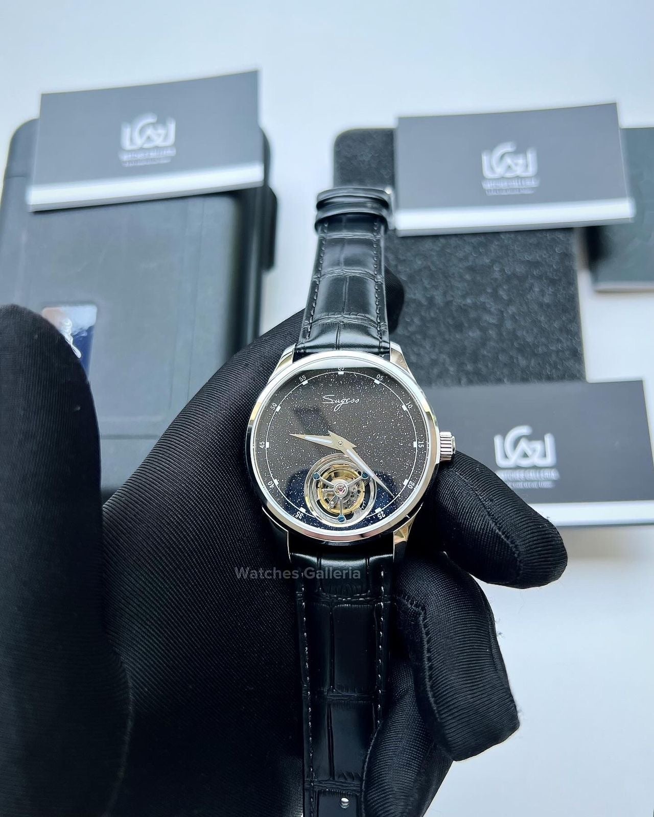 Suguess Tourbillon Master Automatic (Black) SU8230STRF Watches Galleria