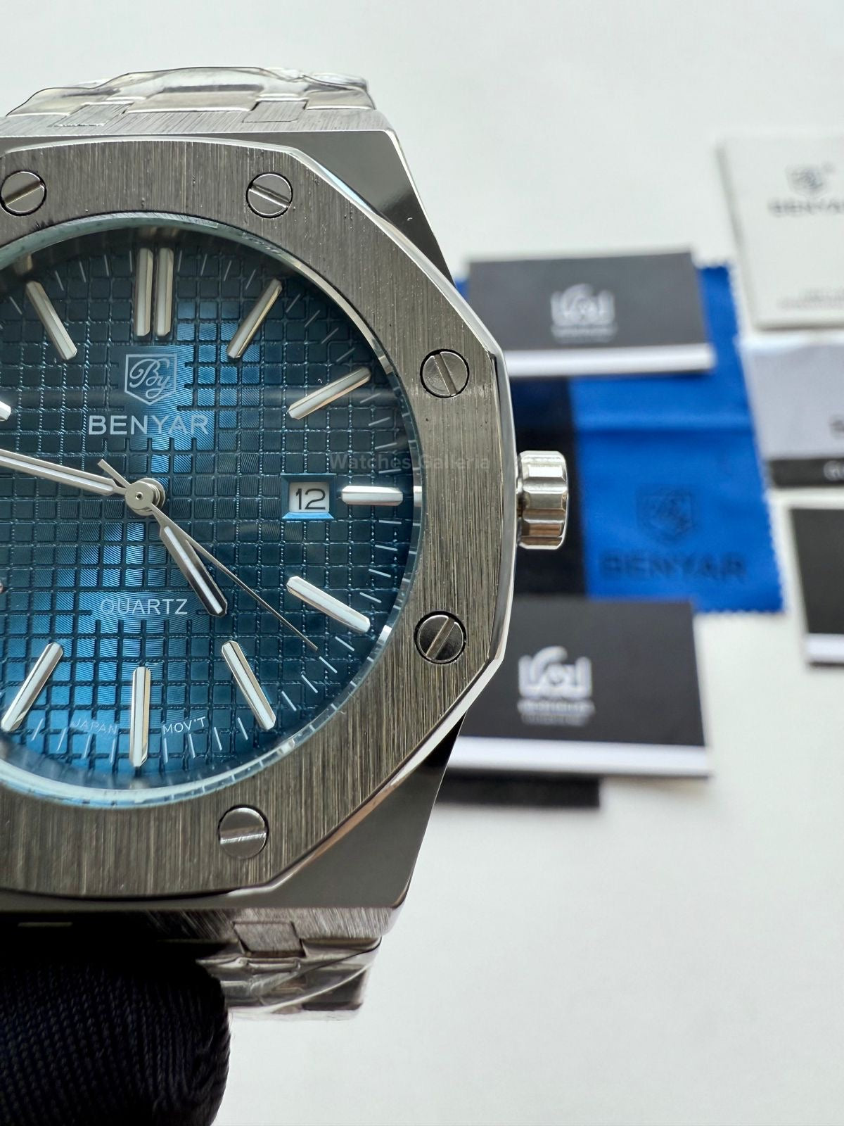 Benyar Royal Oak V2 Quartz (Blue) By5156 Watches Galleria © Copyrights All Right Reserved