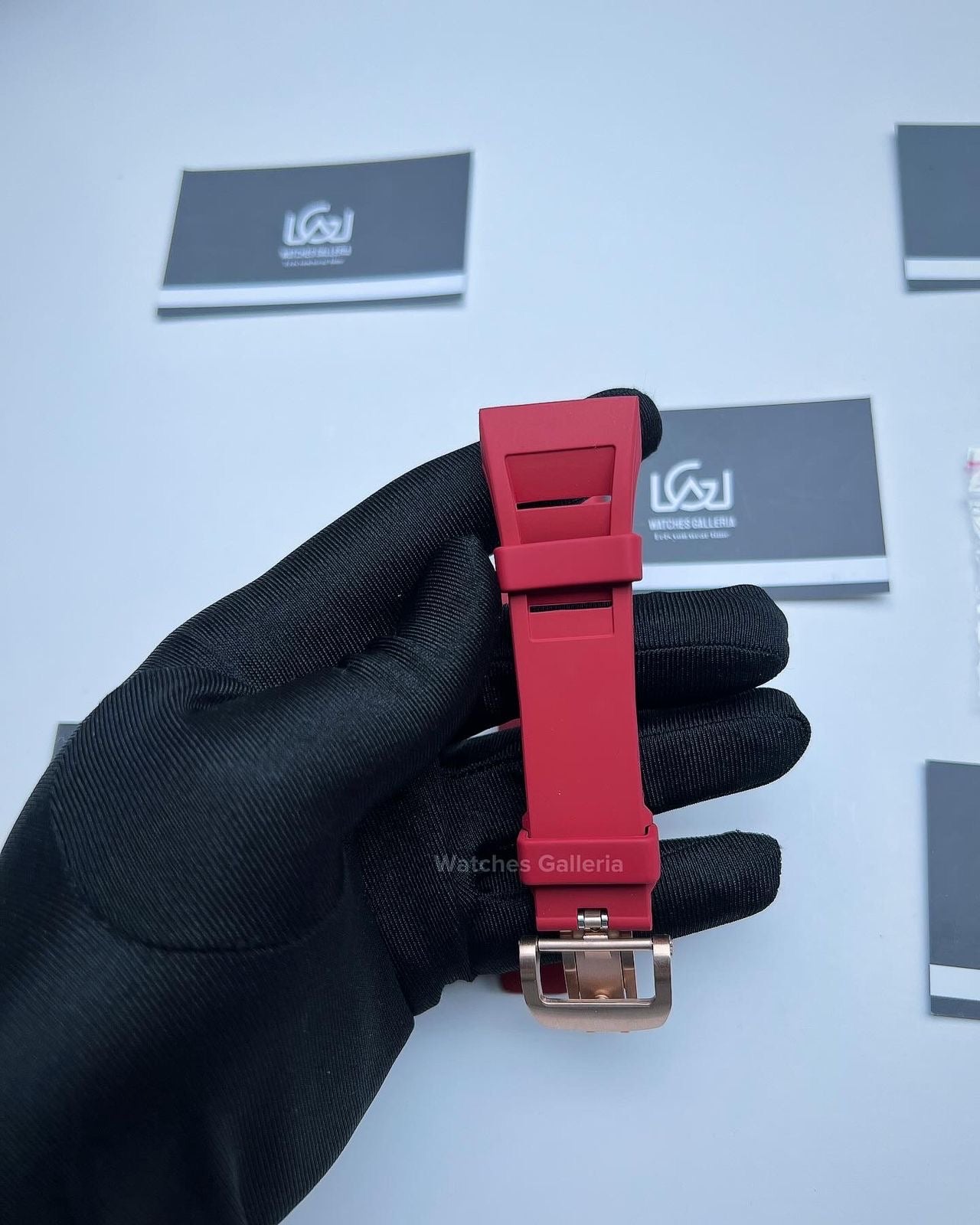 Apple Watch Tonneau Modification Kit Rubber Straps (Red) APB1621 44-45mm