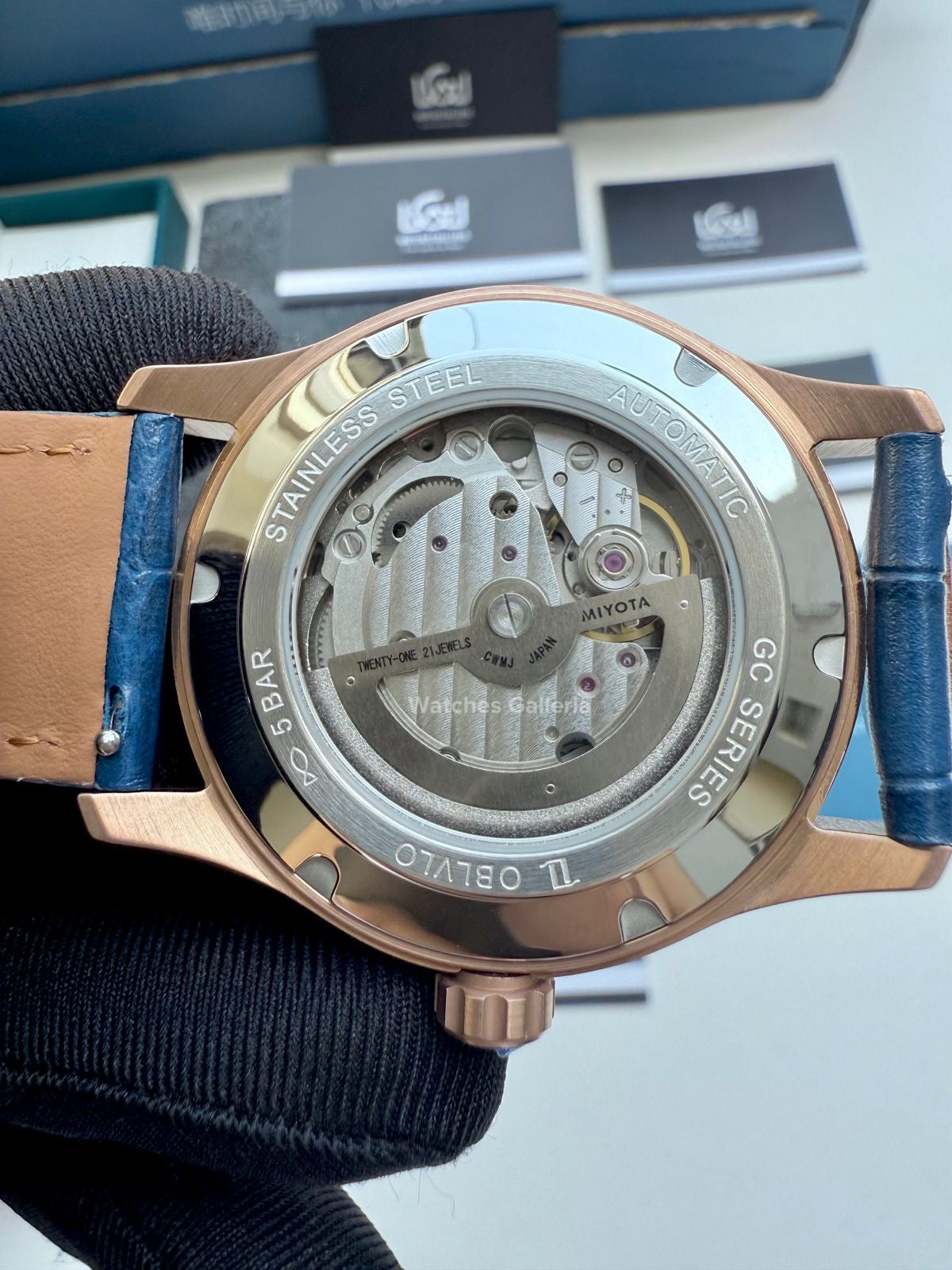 Oblvlo Grand Complications Calestial Autmatic (Blue Gold) oblvloGC Watches Galleria