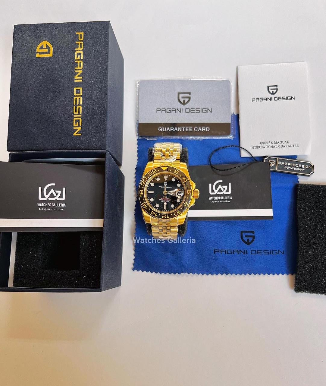 Pagani Design GMT Master V5 (Gold Black) PD1662