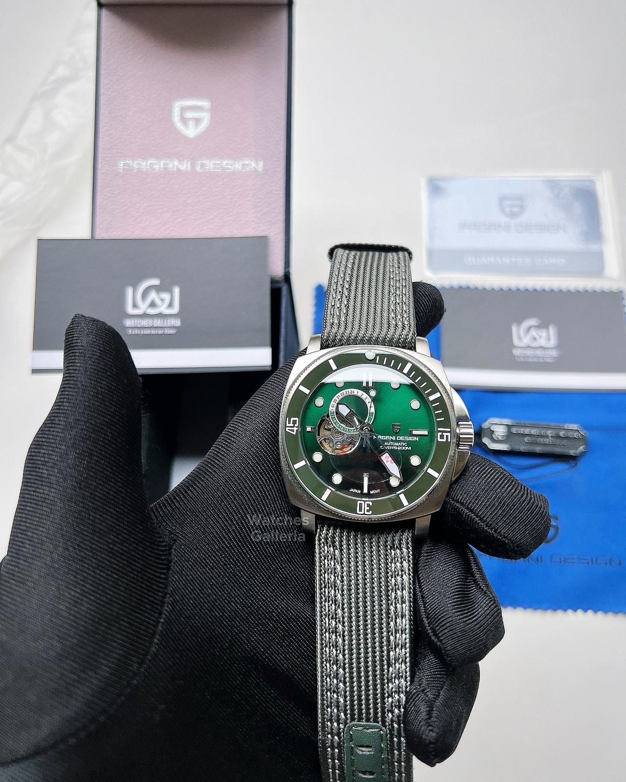 Pagani Design Submersible Green Dial PD1736