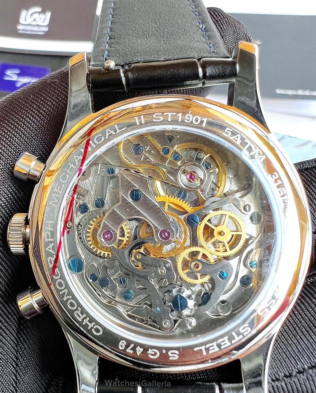 Sugess Panda Chronograph ManualWind (White) ST1901