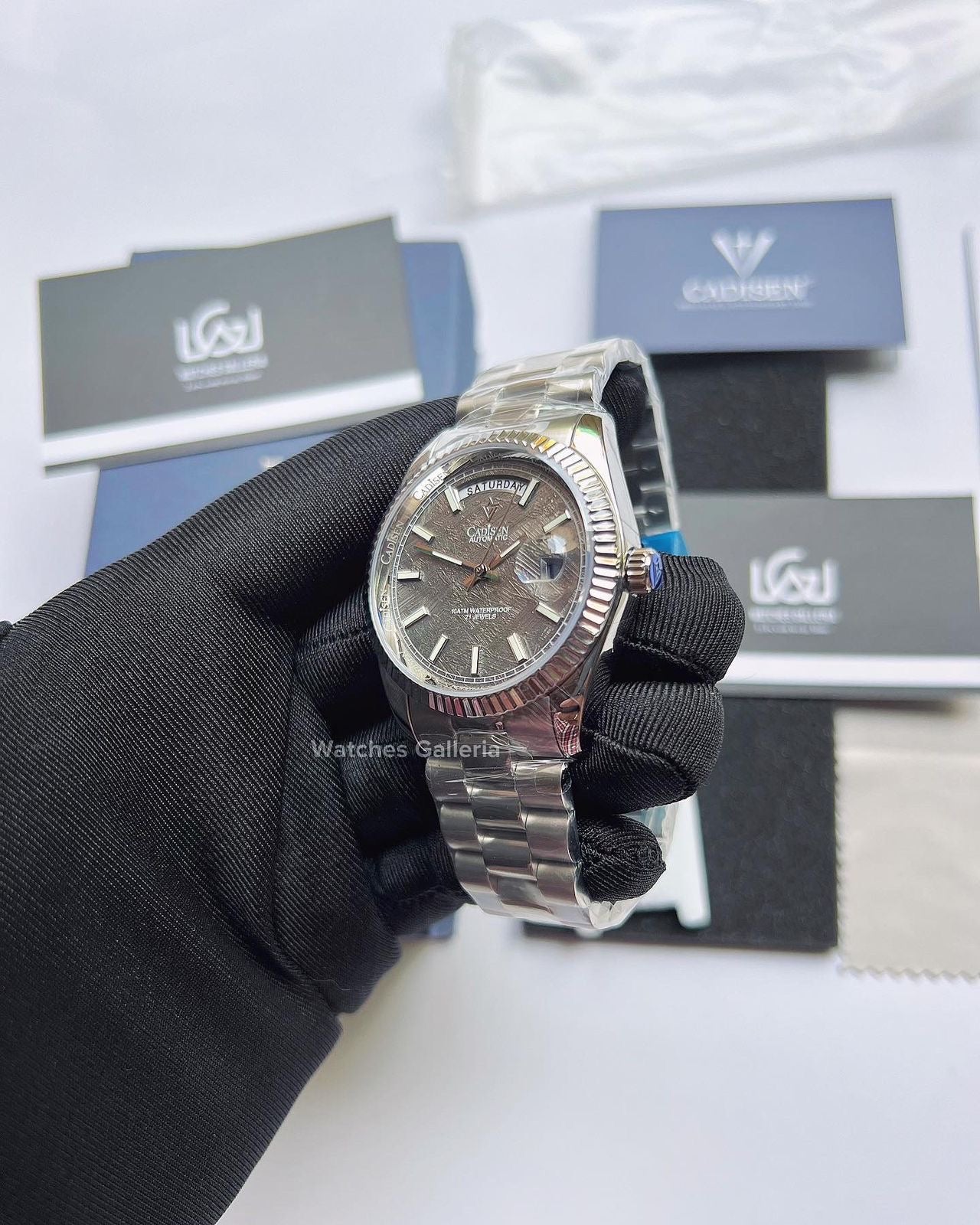Cadisen Date Day Automatic (Grey Meteorite) C8214