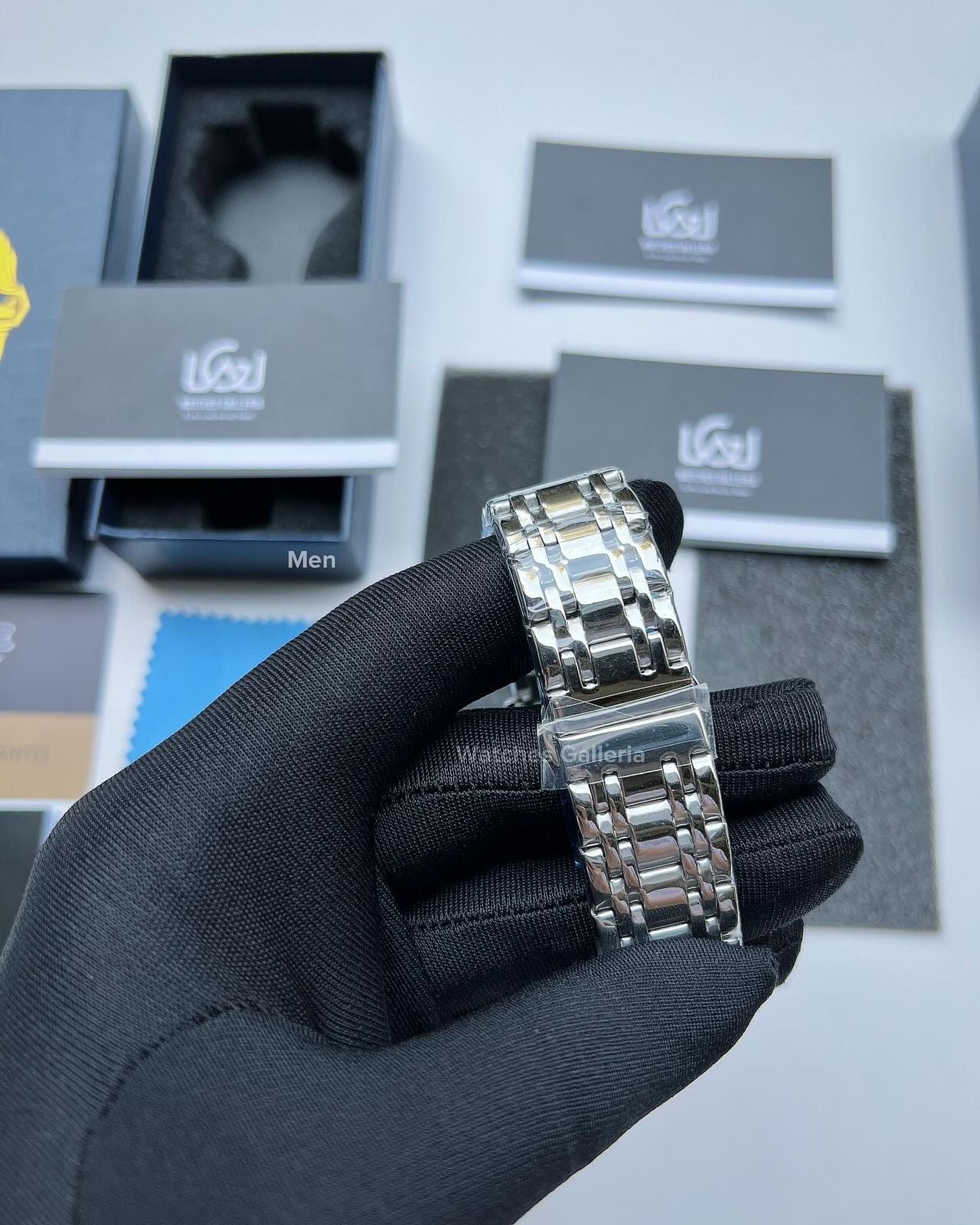 Lige Date Day Couple Watch (Silver/Blue) Lige9846 Lige10007
