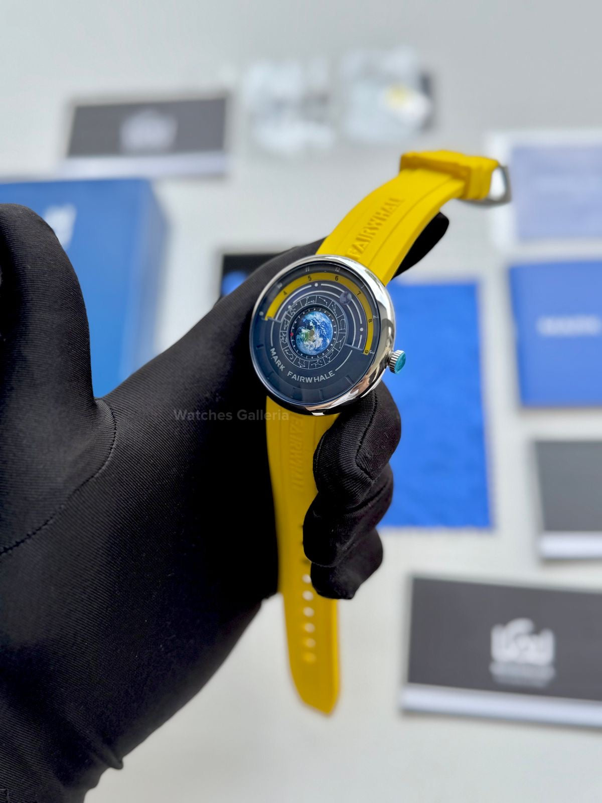 Mark Fairwhale Earth Planet Quartz (Yellow) MFW5700 Watches Galleria © Copyrights All Right Reserved