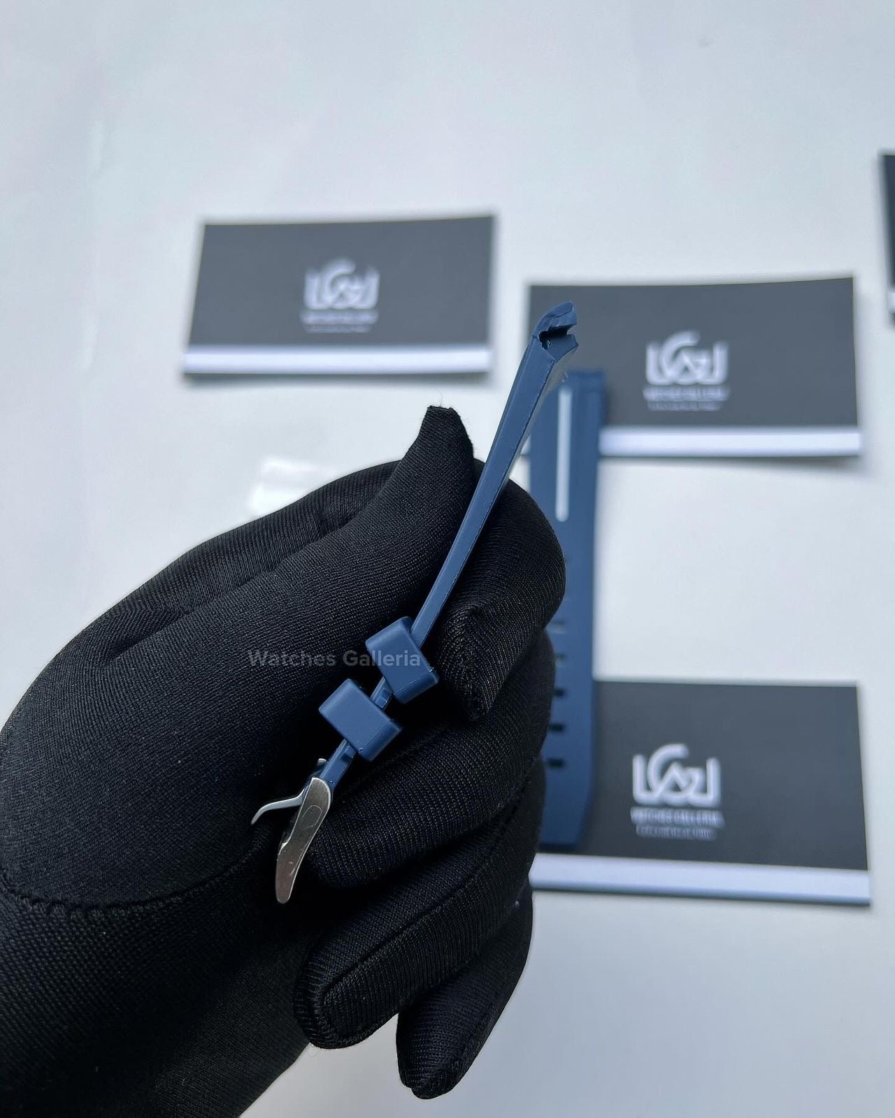 Silicon Straps (Navy Blue w/ Silver Buckle)