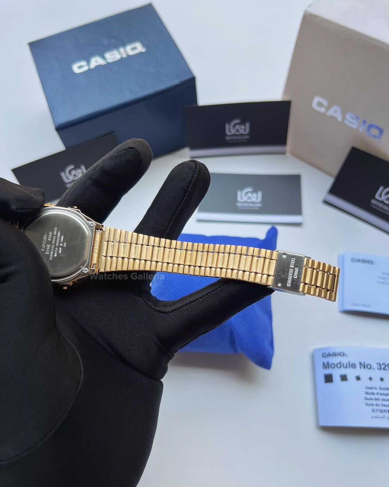 Casio Vintage Digital (Gold) A168WG Watches Galleria