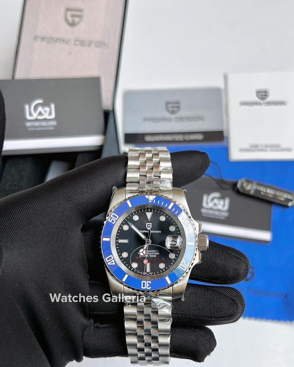 Pagani Design Submariner Automatic (Smurf Black) PD1661
