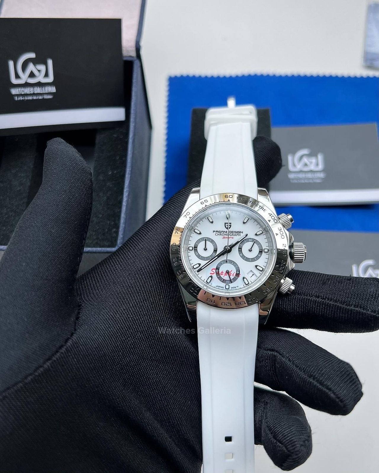 Pagani Design Daytona Quartz White PD1727