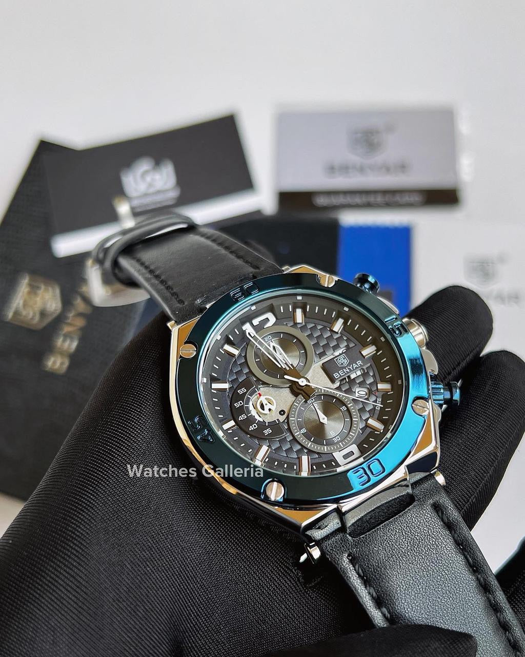 Benyar Chronograph Quartz (Blue Silver) BY5151