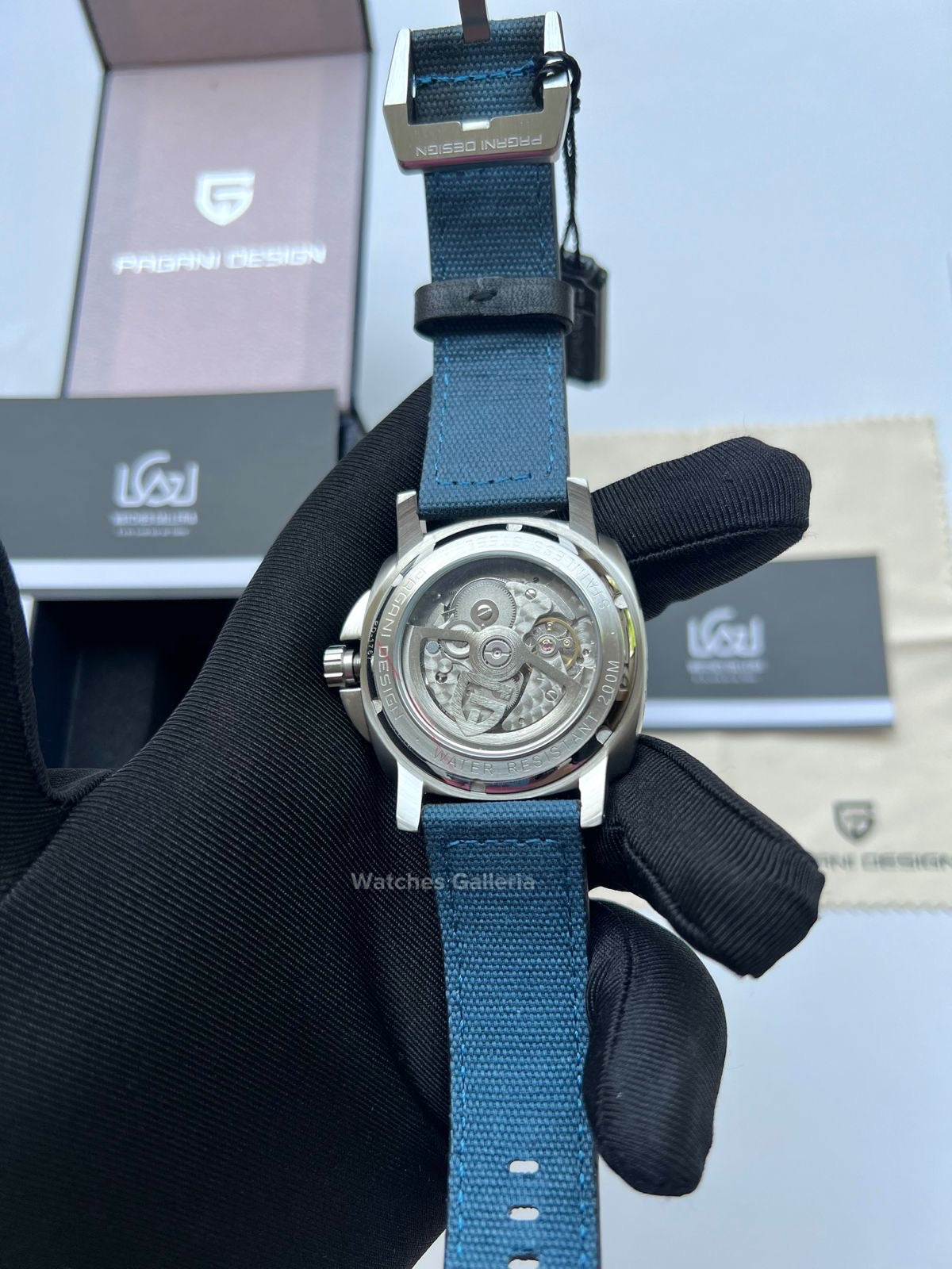 Pagani Design Submersible Automatic Divers Watch (Blue) PD1767 Watches Galleria