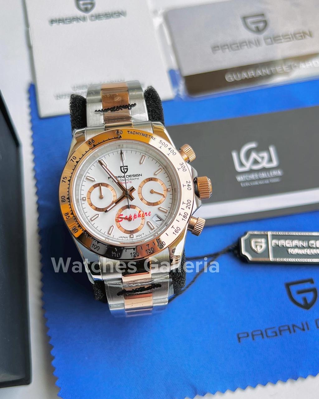 Pagani Design Daytona Quartz (Two Tone White) PD1644