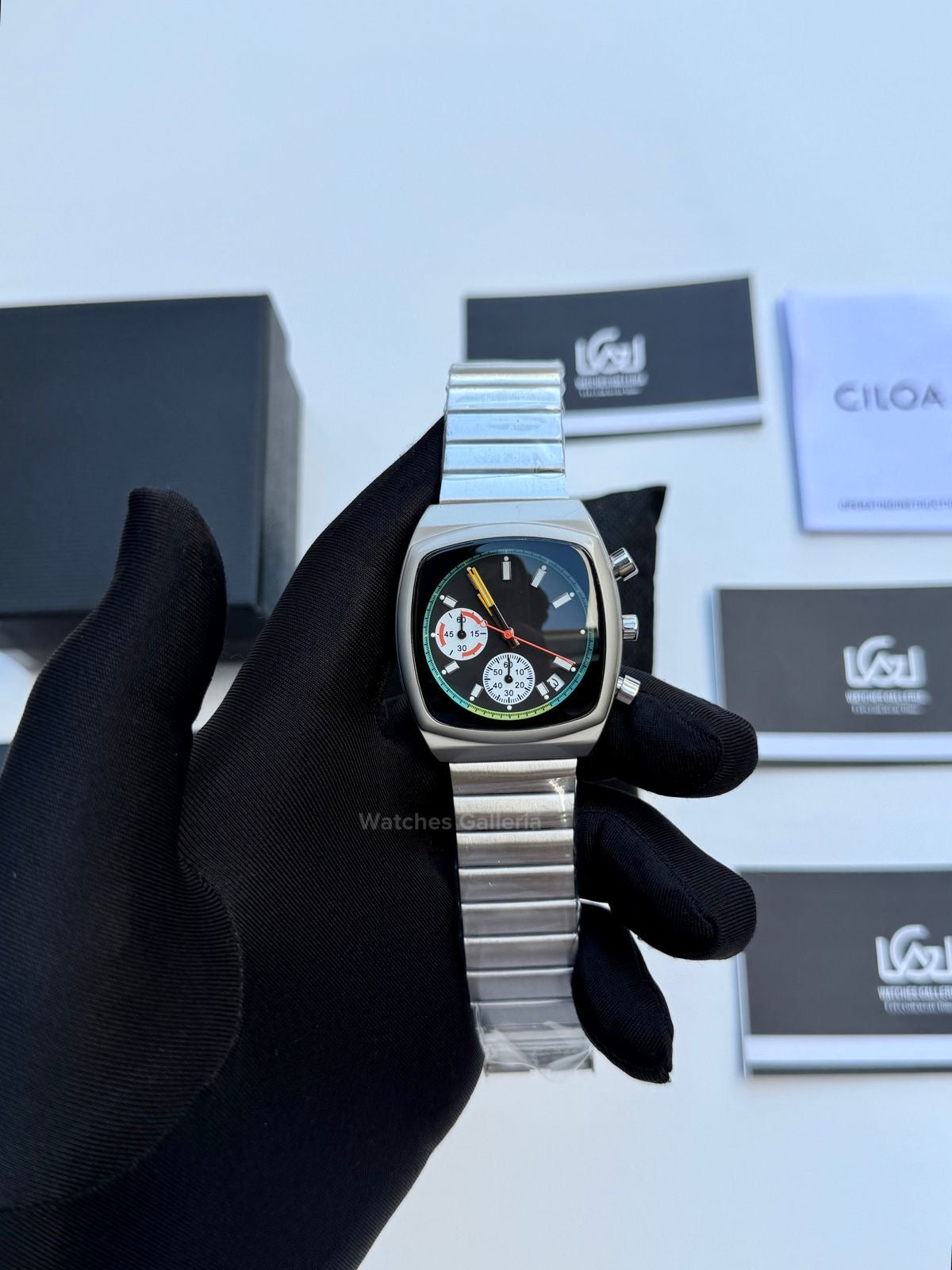 Ciloa Retro Dial Chronograph (Black) ciloa501 Watches Galleria