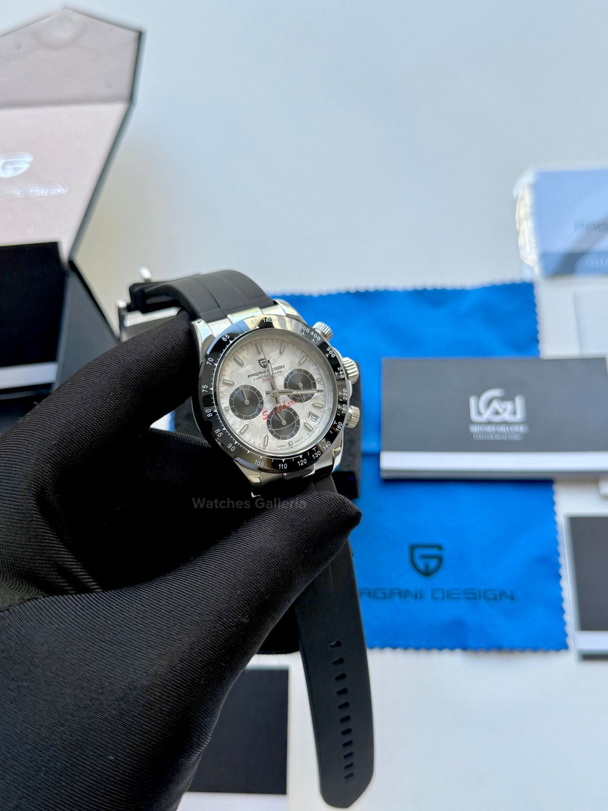 Pagani Design Daytona Quartz (White Meteorite) PD1664