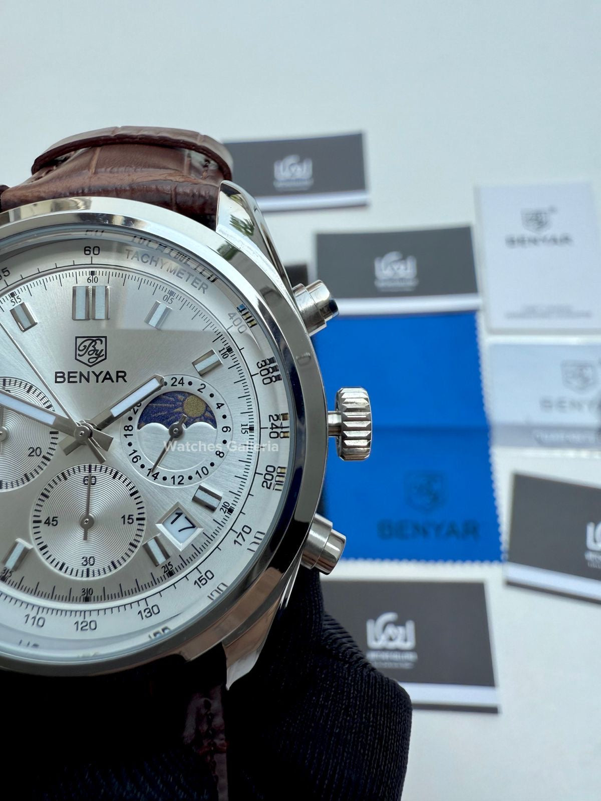 Benyar Classic Moonphase Quartz (Brown) BY5193 Watches Galleria