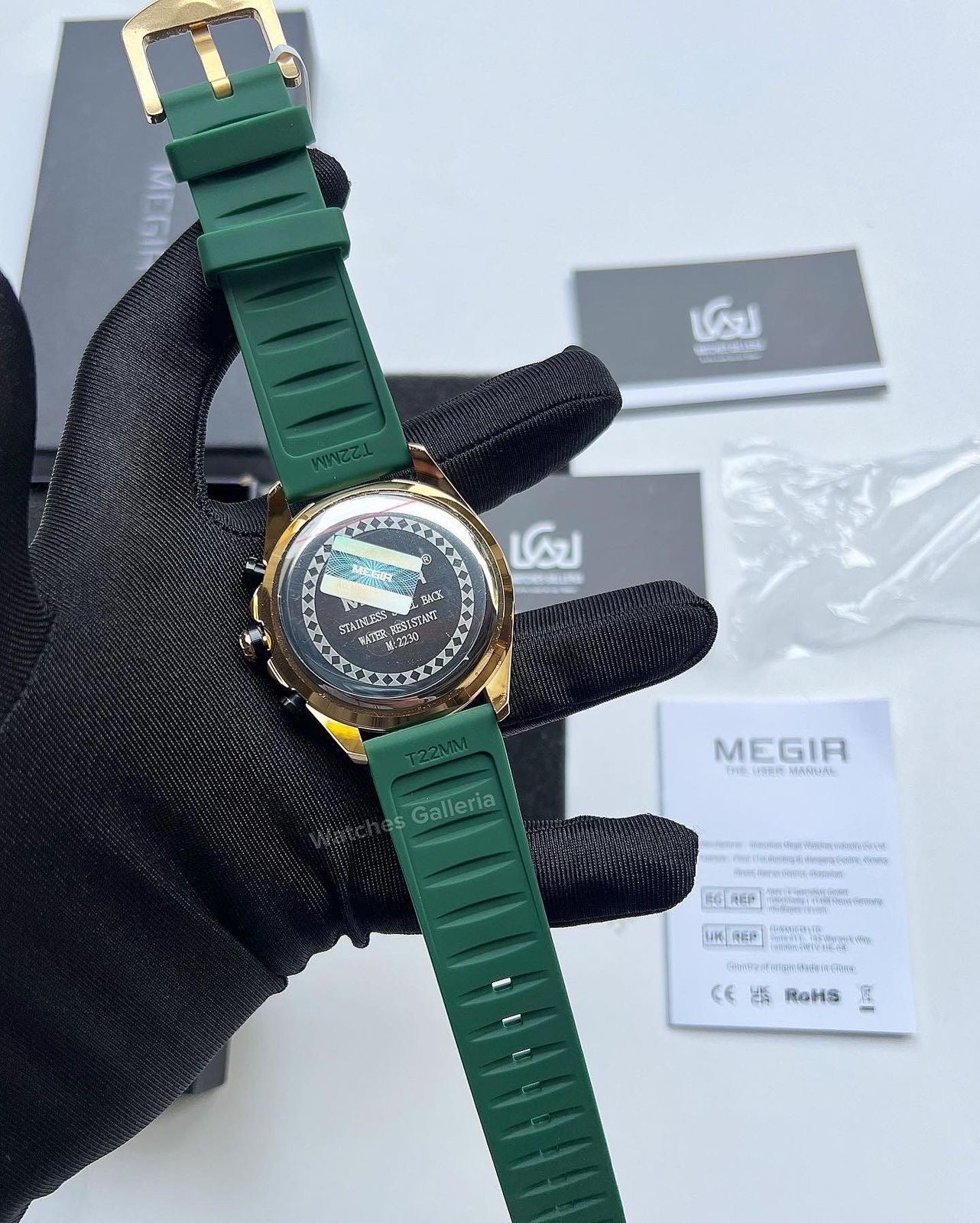Megir Panda Chronograph Quartz (Green) MN2230
