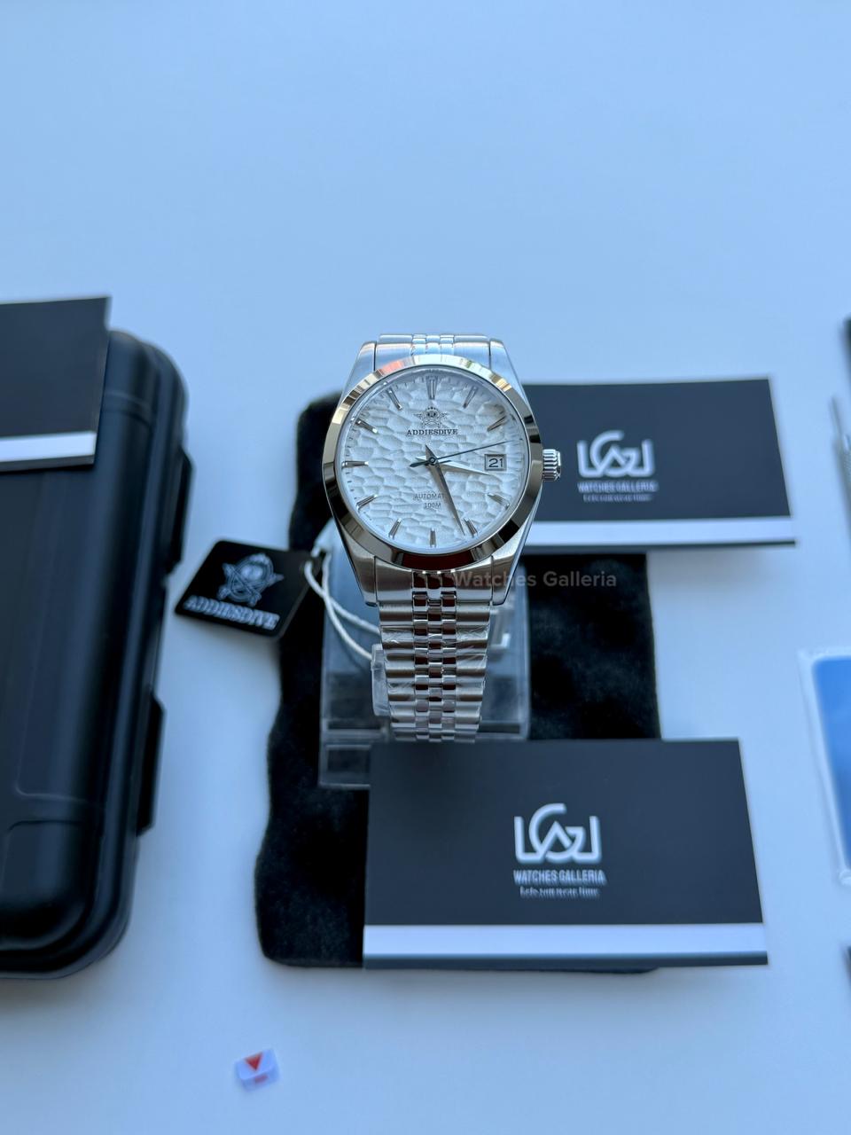 Addiesdive Omiwatari (White) Japan Automatic Movement AD2118 Watches Galleria