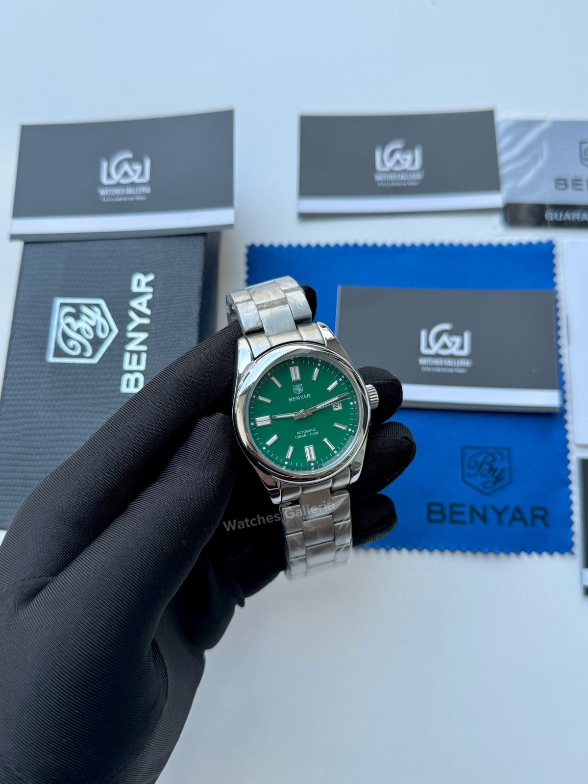 Benyar Oyster Perpetual Automatic (Green) BY5185 Watches Galleria
