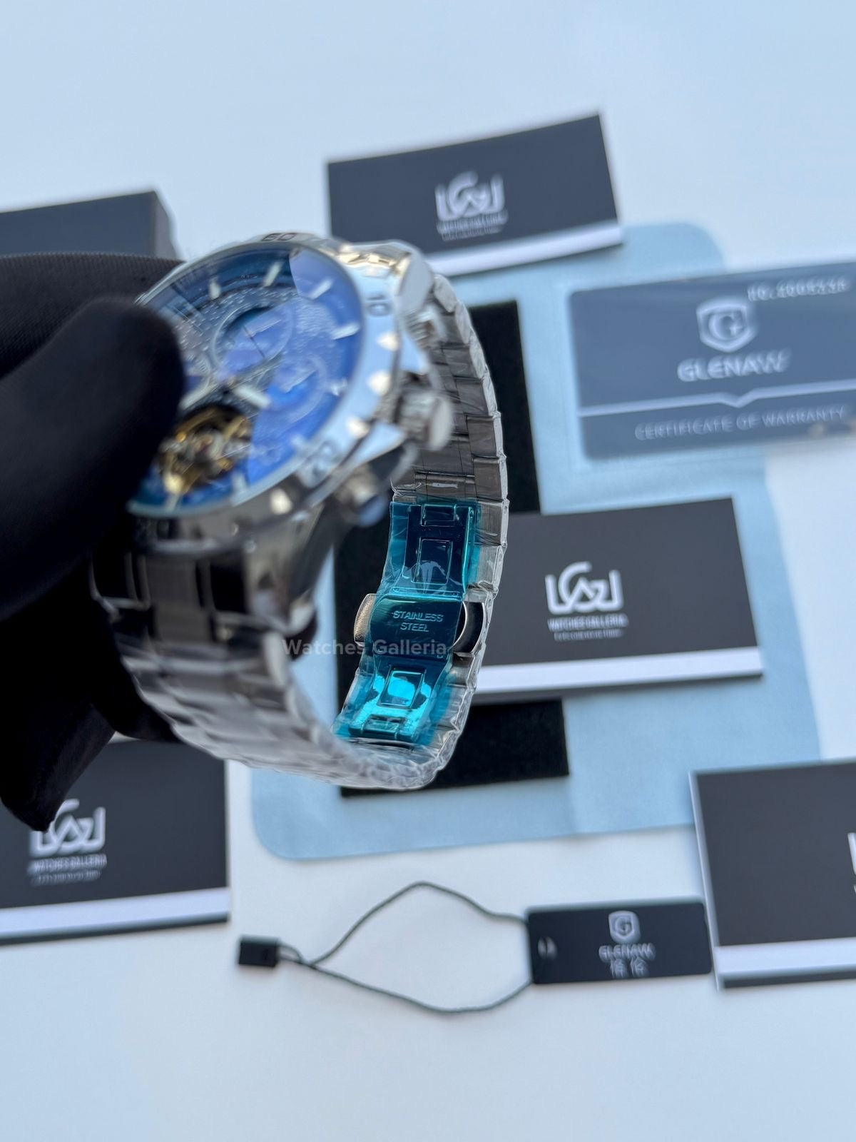 Glenaw Moonphase Automatic (Blue) GL8919 Watches Galleria