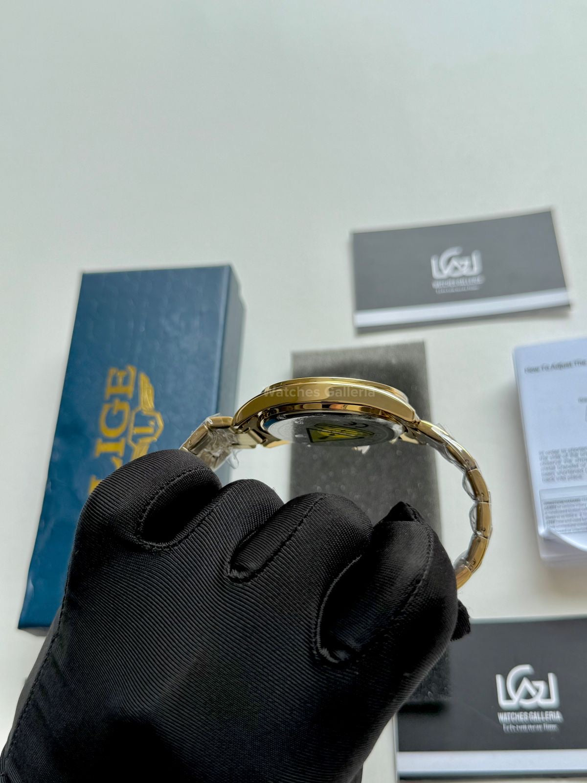 Lige Speedmaster Quartz (Gold/Black) lige89137 Watches Galleria