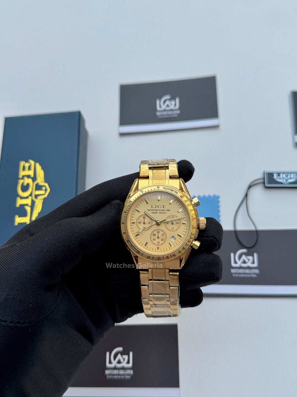 Lige Speedmaster (Gold) lige89137 Watches Galleria