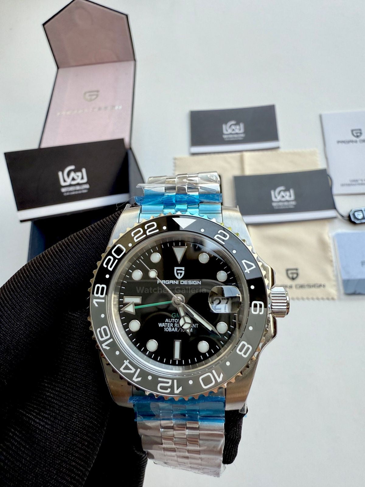 Pagani Design GMT Master II Bruce Wayne Automatic (Jubilee) PD1662 Watches Galleria