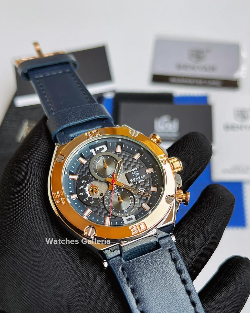 Benyar Chronograph Quartz (Blue Gold) BY5151