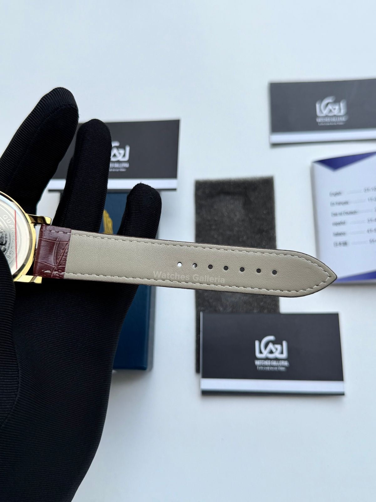 Lige Casino Watch Quartz (Brown-Yellow Gold) LG89161 Watches Galleria