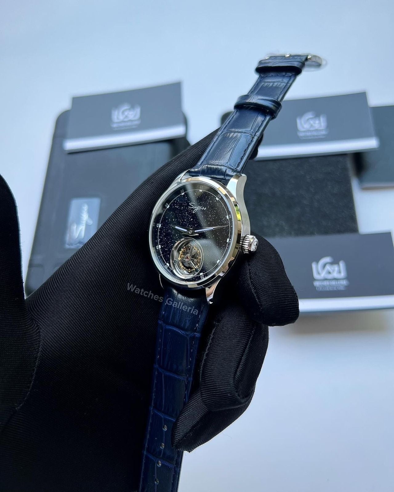 Sugess Tourbillon Master Automatic (Blue) SU8230STRF Watches Galleria