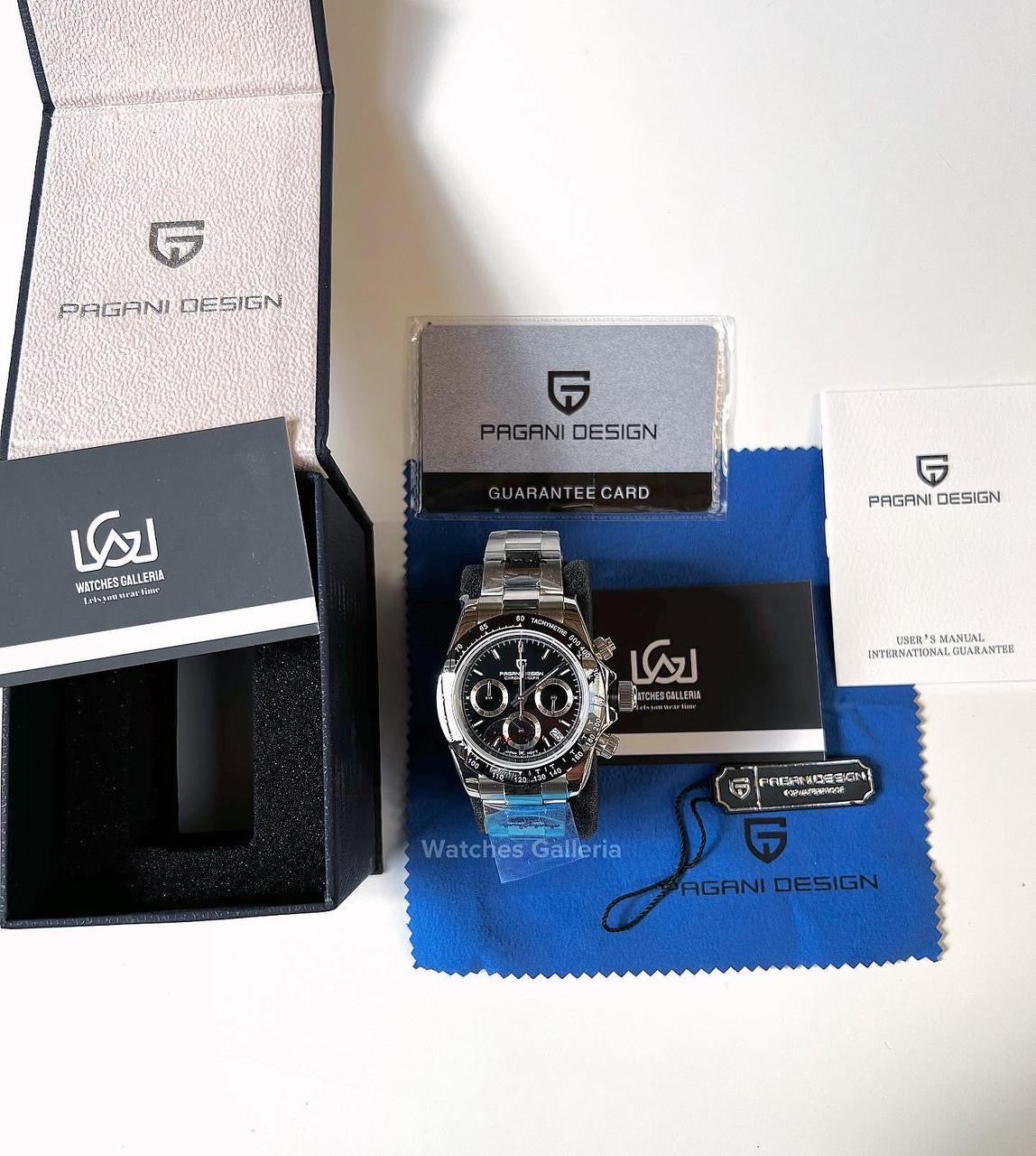 Pagani Design Daytona Quartz (Black) PD1644