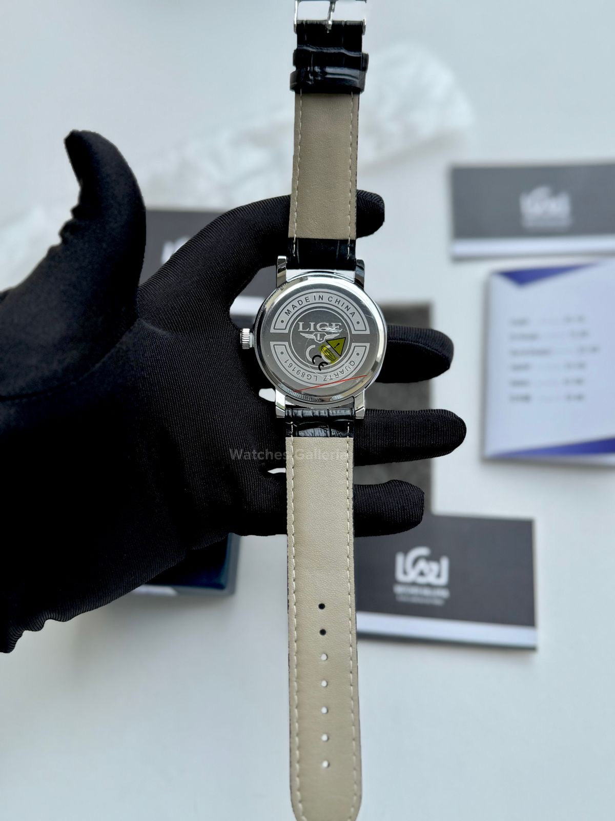 Lige Casino Watch Quartz (Silver Black) LG89161 Watches Galleria