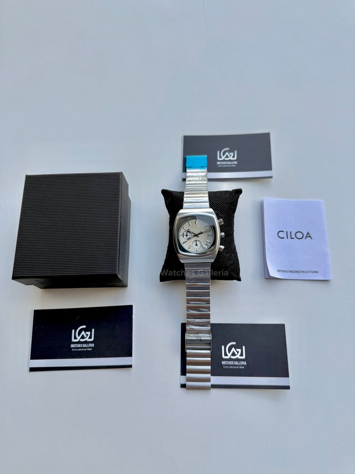 Ciloa Chronograph Steel (Silver) ciloa501 Watches Galleria