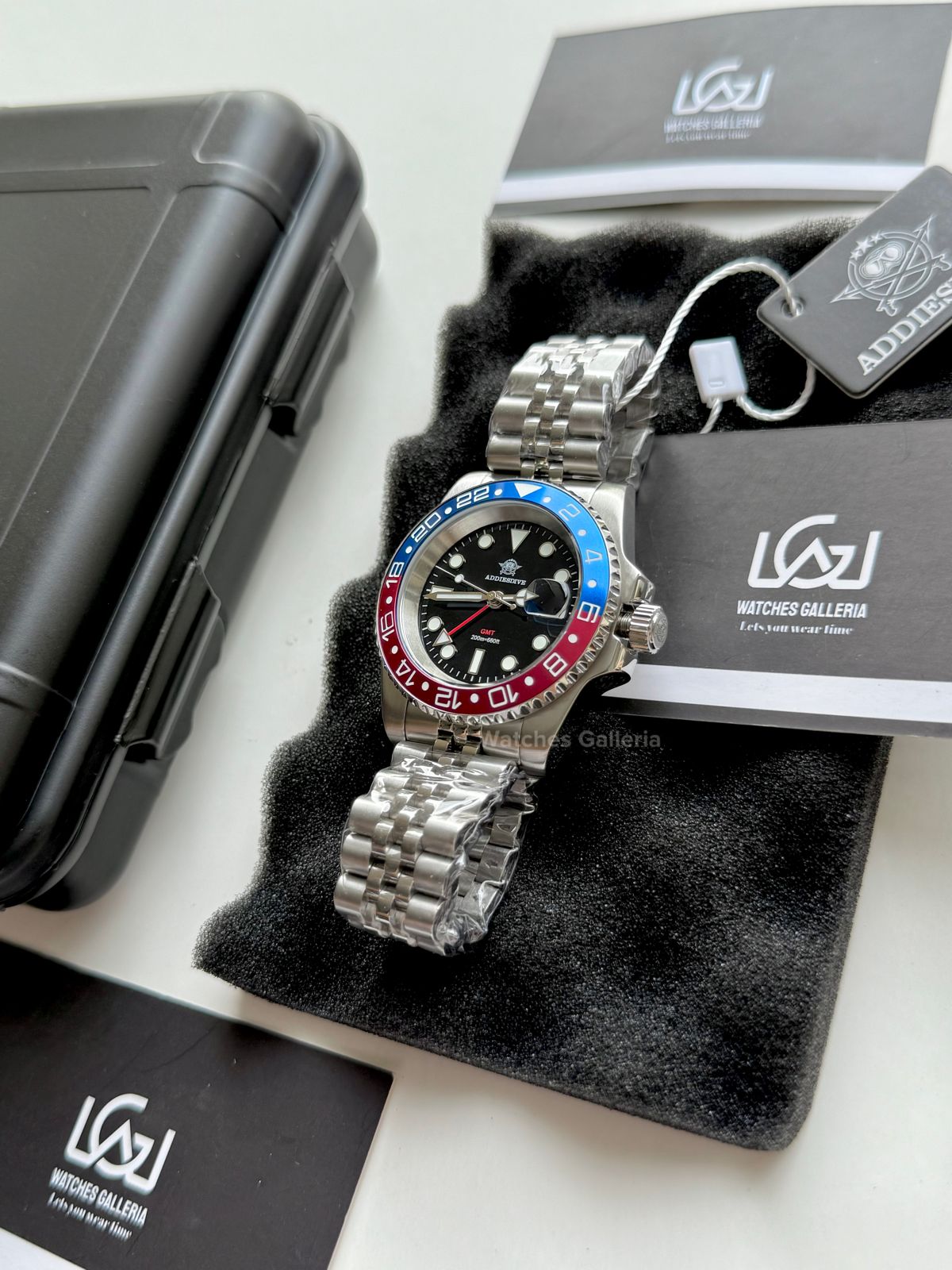 Addiesdive GMT Master Quartz (Pepsi) AD2050 Watches Galleria Š Copyrights All Right Reserved