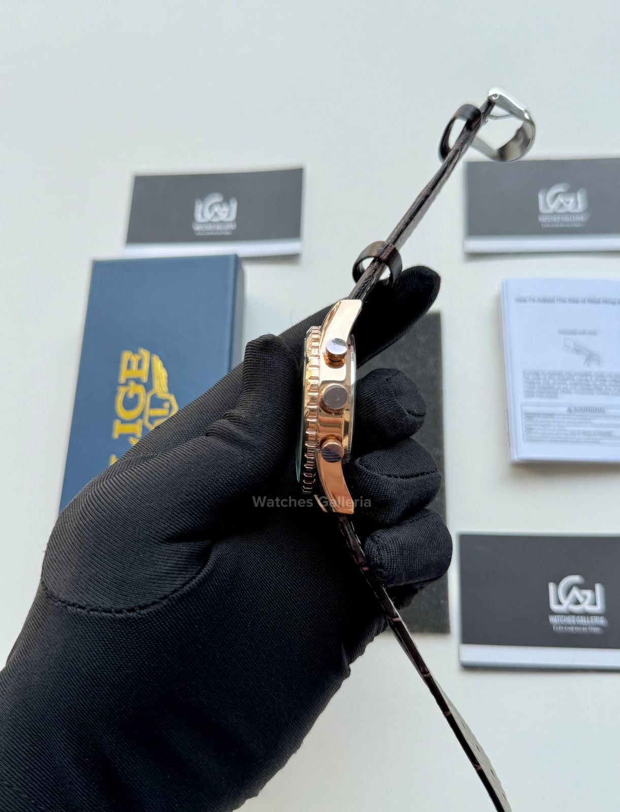 Lige Chronograph Quartz (Rose Gold) Lige8989 Watches Galleria © Copyrights All Right Reserved