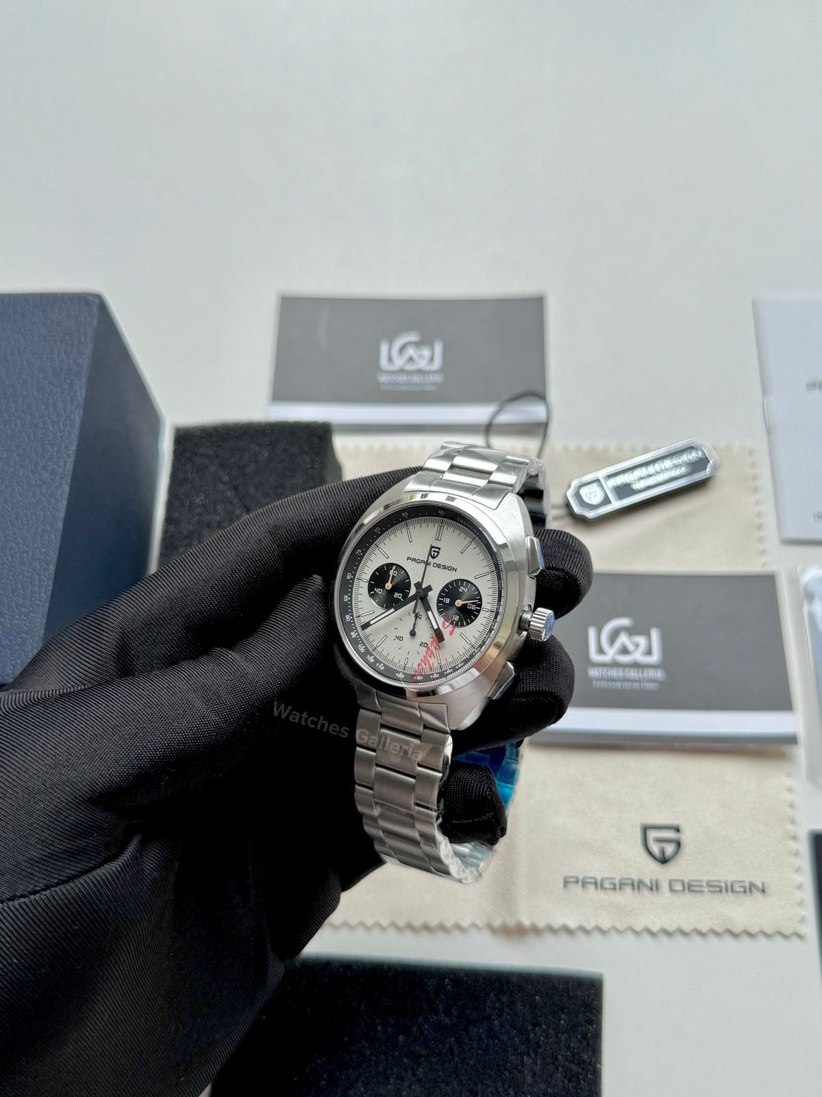 Pagani Design Vintage Chronograph Quartz (White) PD1782 Watches Galleria