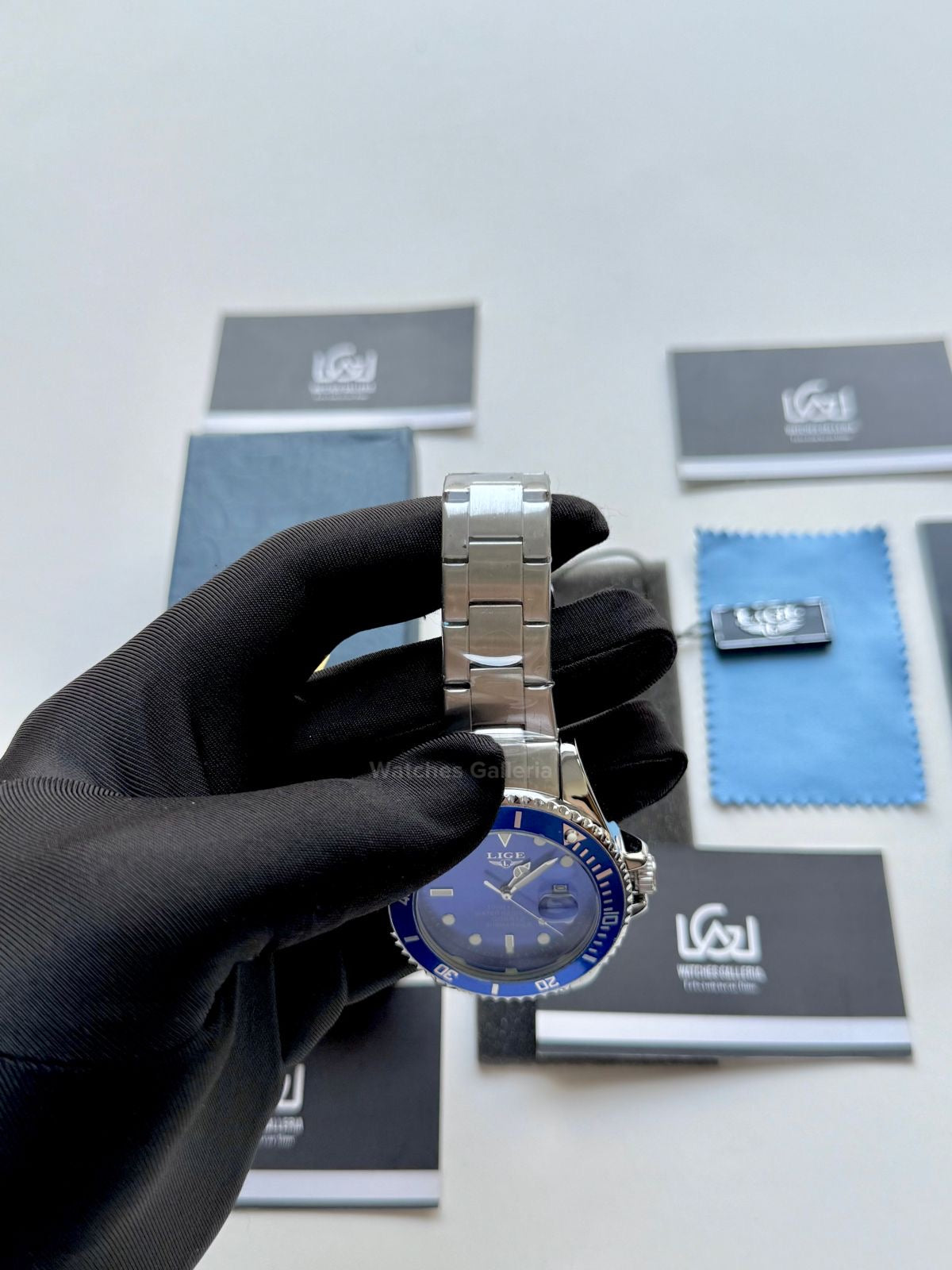 Lige Submariner Smurf Quartz Lige10045 Watches Galleria © Copyrights All Right Reserved