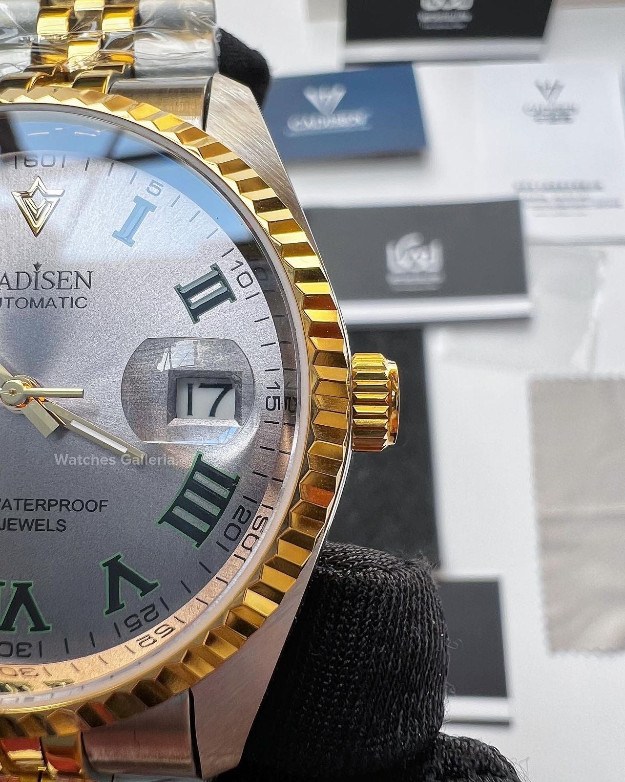 Cadisen Datejust Wimbeldon Automatic (Two Tone) C8211