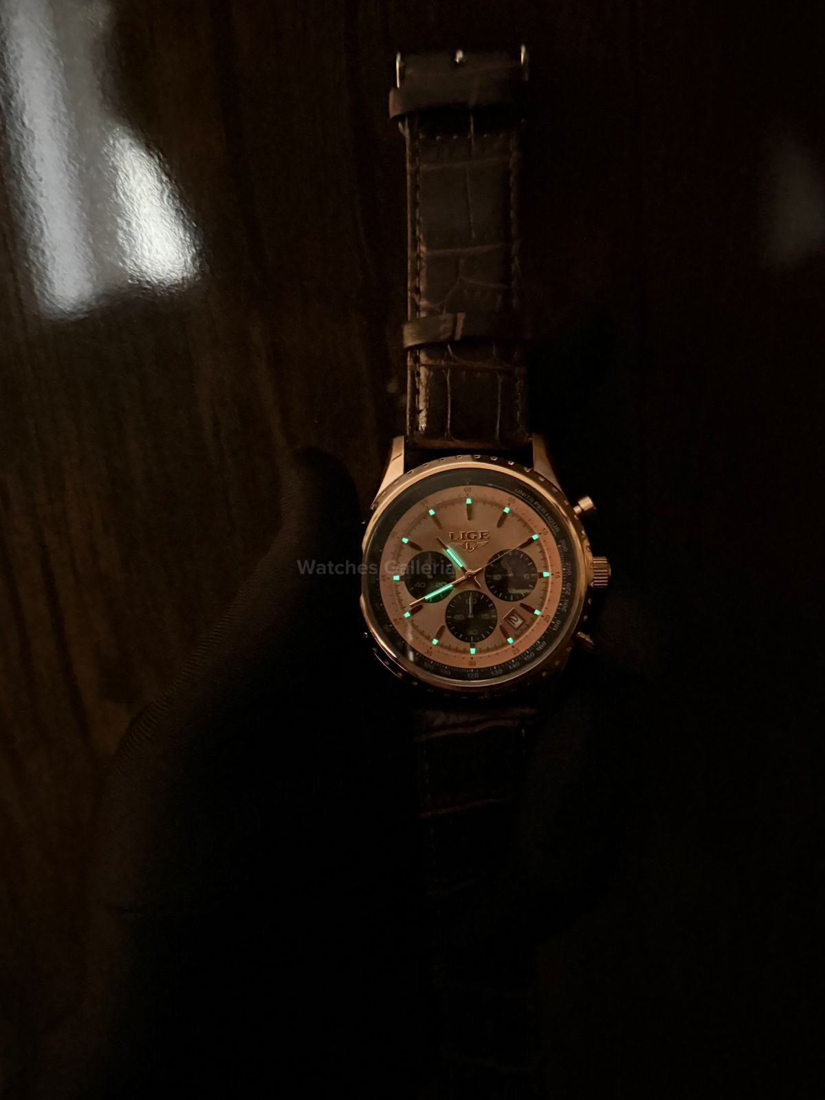 Lige Chronograph Quartz (Rose Gold) Lige8989 Watches Galleria © Copyrights All Right Reserved
