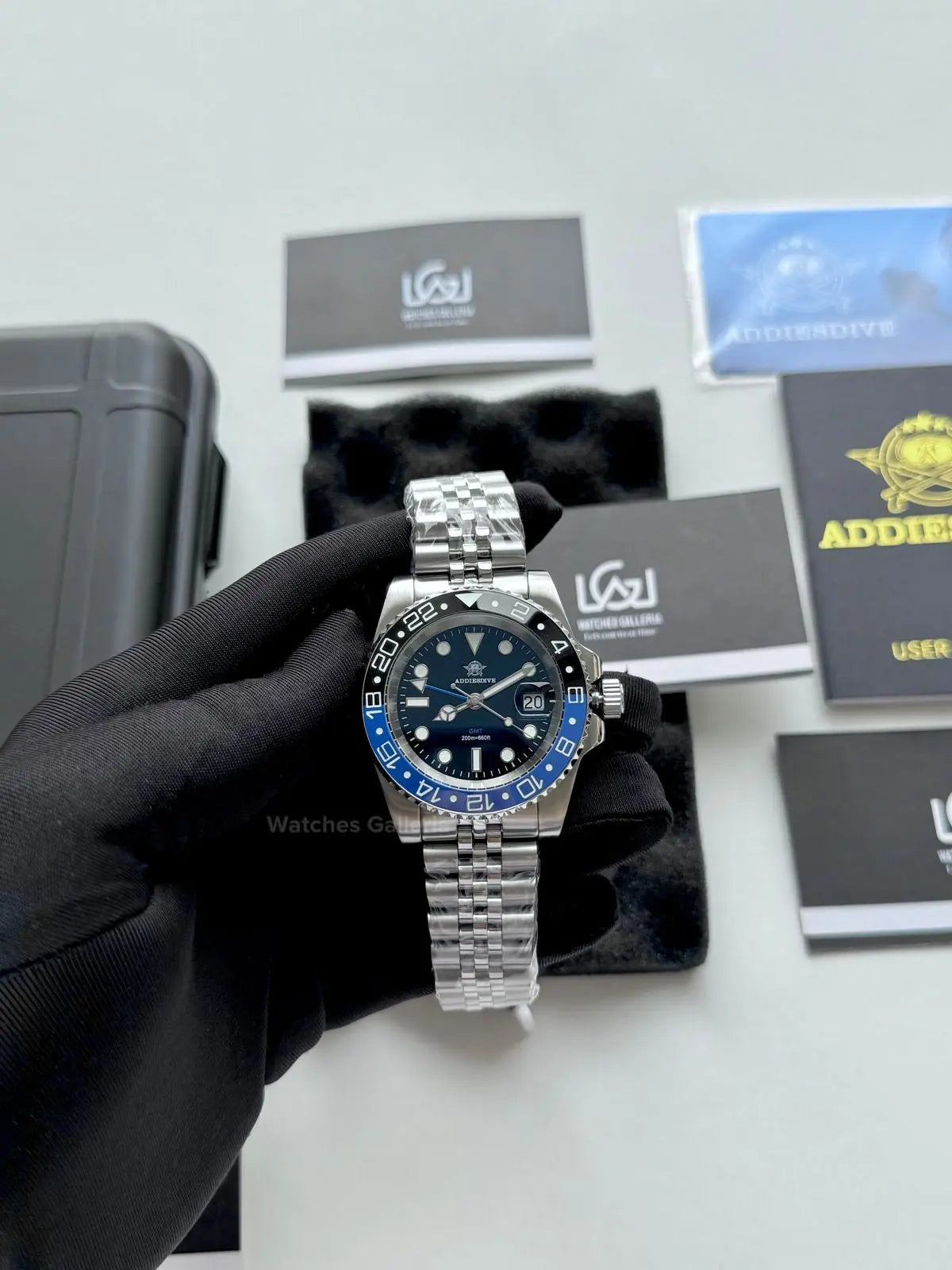 Addiesdive GMT Master Quartz (Batgirl) AD2050 Watches Galleria Š Copyrights All Right Reserved