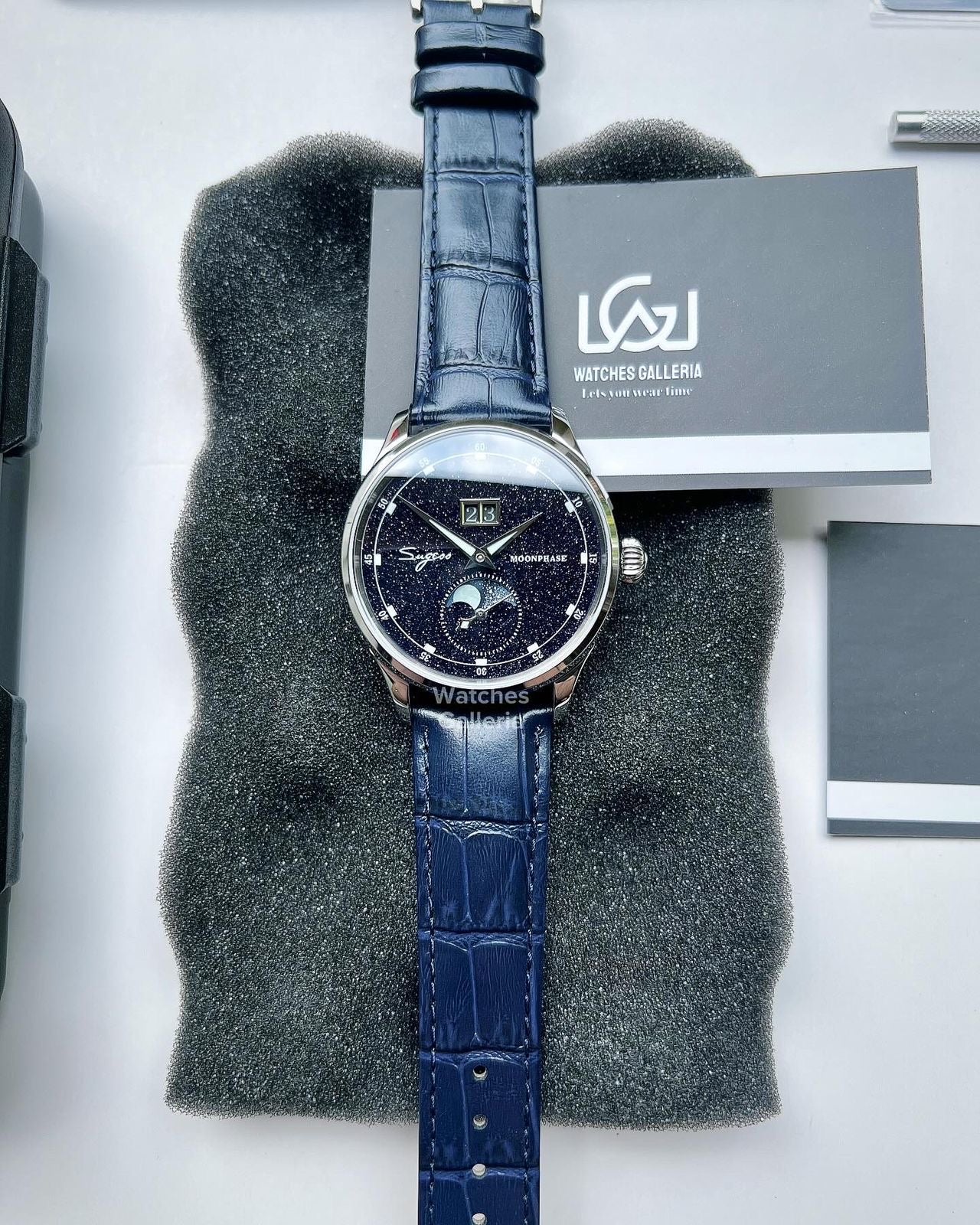 Sugess Moonphase Automatic (Blue) S401B Watches Galleria