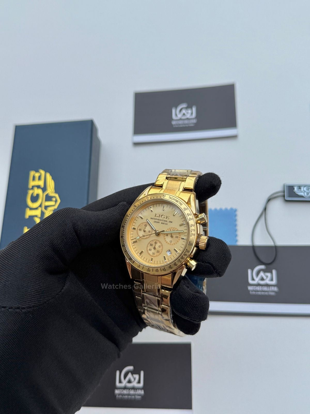 Lige Speedmaster (Gold) lige89137 Watches Galleria