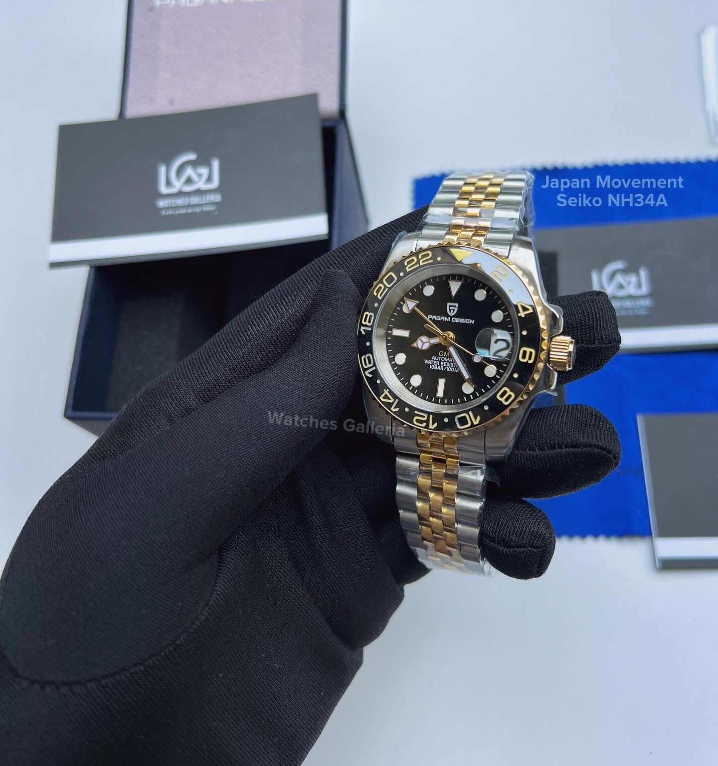 Pagani Design GMT Master II V5 Automatic Seiko NH34A (Two Tone) PD1662A âDISCONTINUEDâ