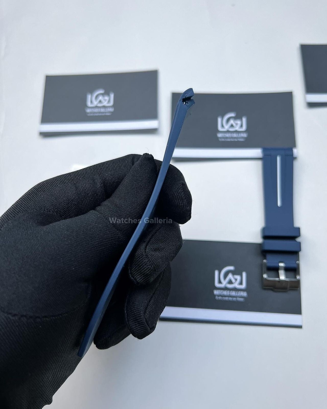 Silicon Straps (Navy Blue w/ Silver Buckle)