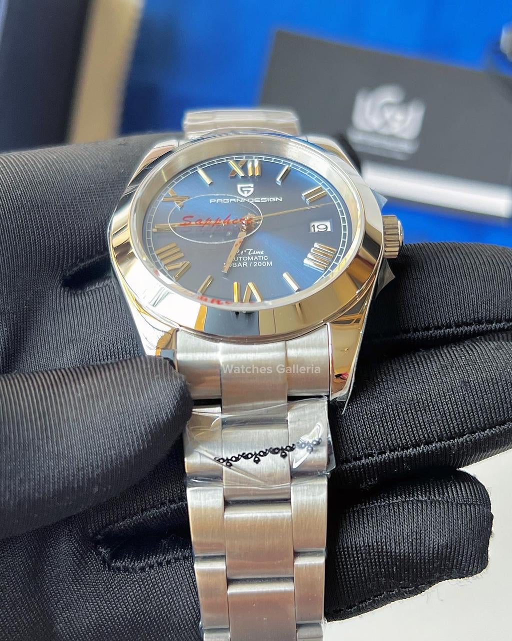 Pagani Design Oyster Date Roman Automatic (Blue) PD1691