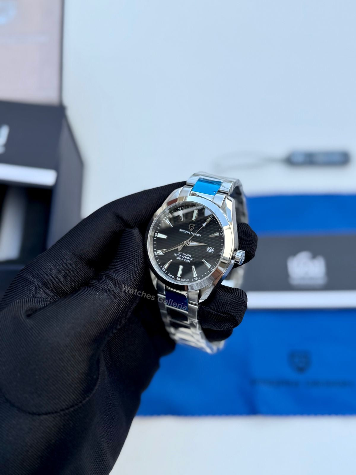 Pagani Design Aqua Terra Automatic (Black) PD1688 Watches Galleria